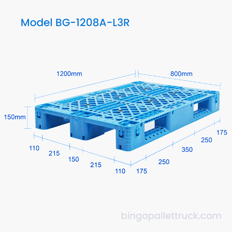 1200x800mm Light Duty 3 Runner muovilava