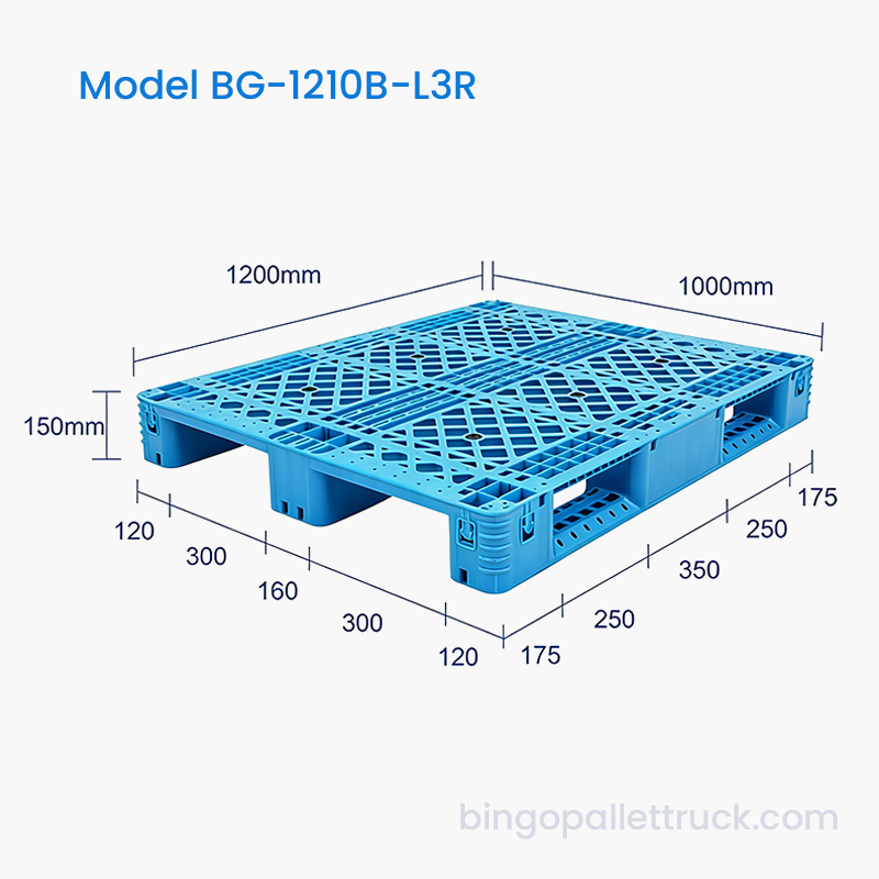 1200x1000mm muovilava teräsvahvikkeella varastoon