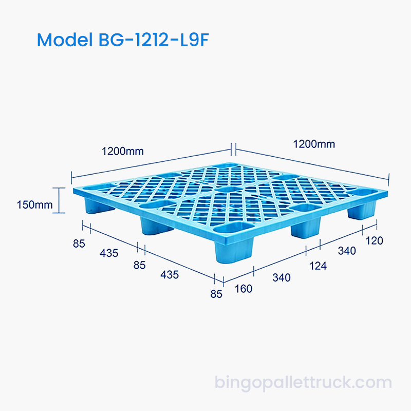 1200x1200mm muovilava logistiikkakäyttöön