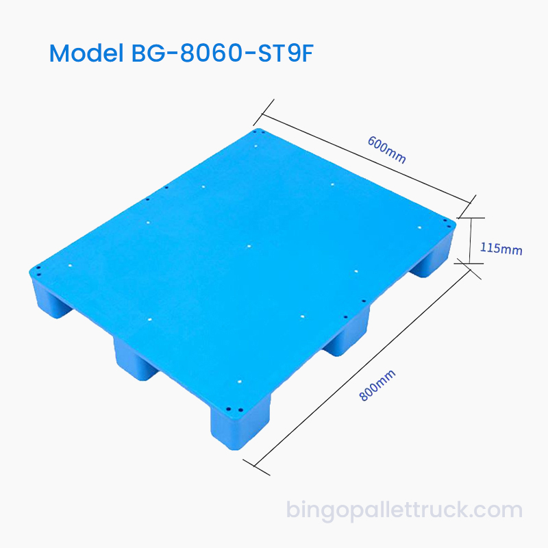 800 × 600 mm kiinteä Top 9 jalkaa kevyt muovilava