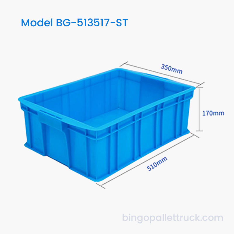 23 litran pinottava muovinen kantolaatikko HDPE-logistiikkalaatikko