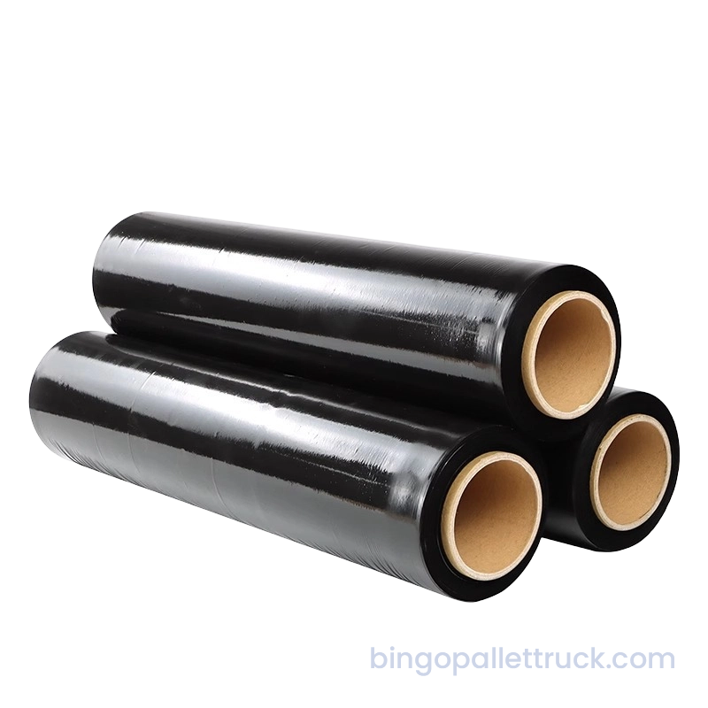 High Density LLDPE musta Stretch Wrap pakkaamiseen